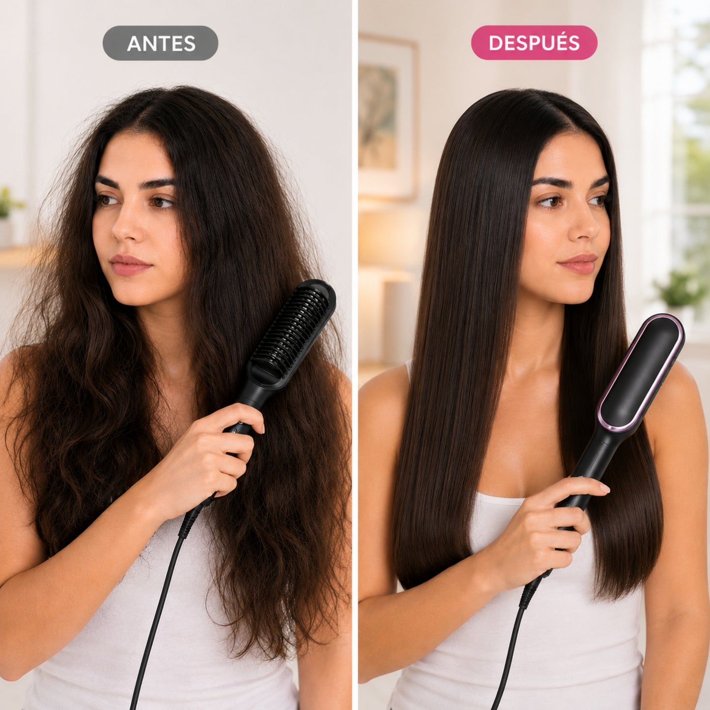 Cepillo Alisador Profesional 2 en 1